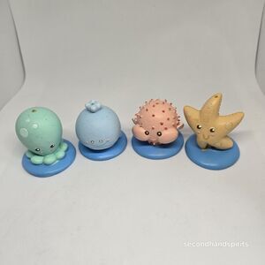 Resin sea creature, fish, starfish, octopus, Whale. Beach Sea Life Theme Figures